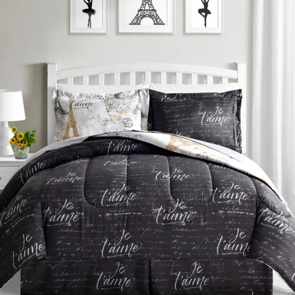 Fairfield Square Collection Reversible Queen Bed Ensemble 8 pc., New
